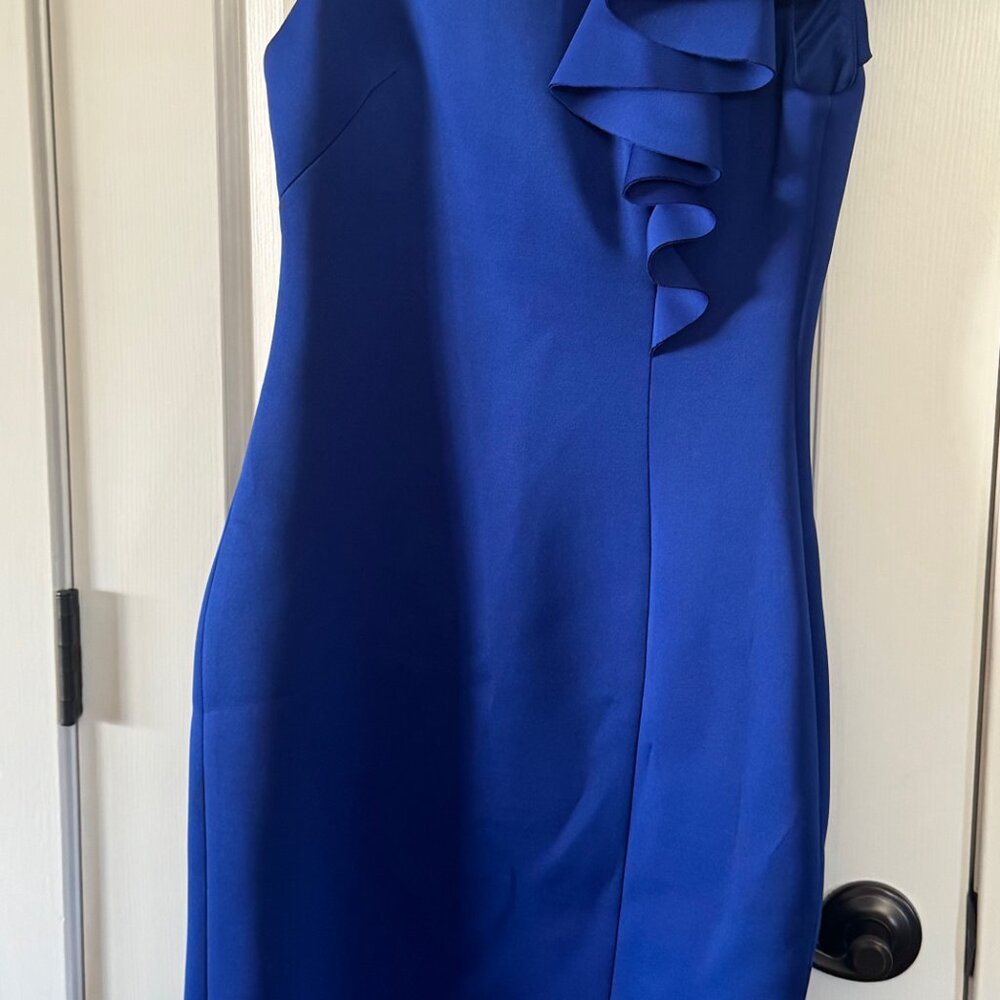 Eliza J Royal Blue Fancy Dress Size 6 - Picture 3 of 9